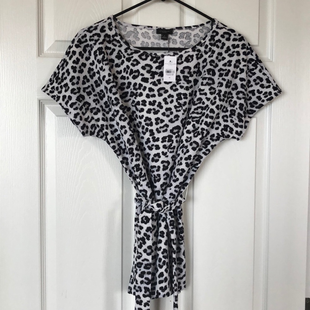 Ann Taylor Leopard Tunic top